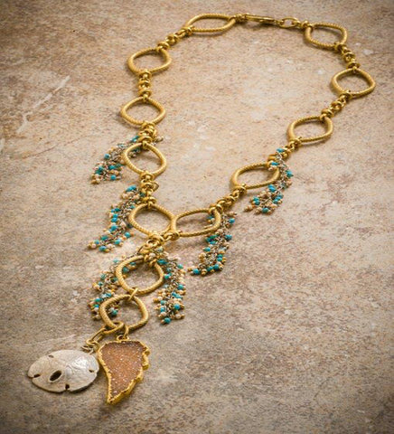 SAND DOLLAR CHARM NECKLACE