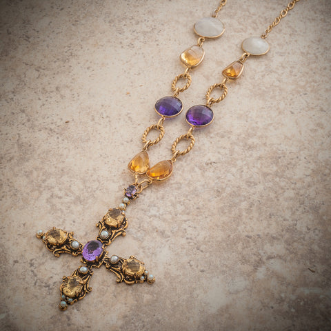 REGAL CROSS NECKLACE