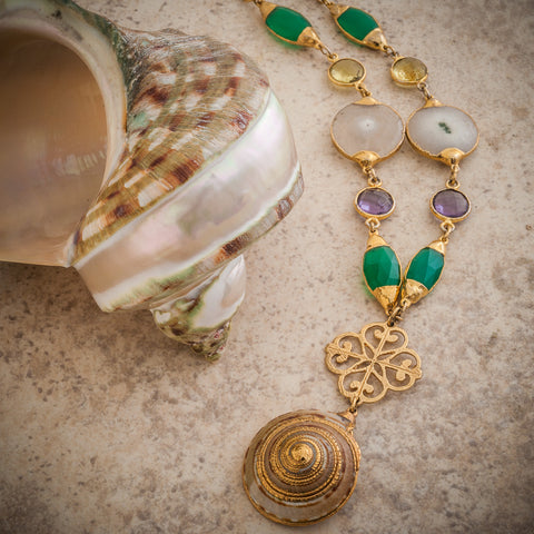 SPIRAL SHELL NECKLACE