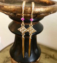 Crystal Spike Earring